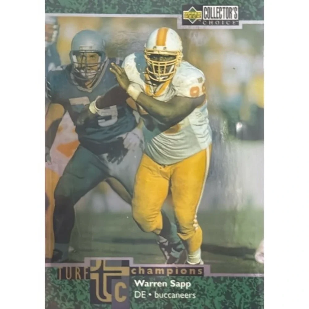 1997 Collector's Choice Turf Champions#TC16 Warren Sapp‎